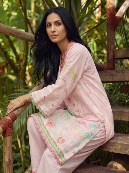 Dhanak 2Pc Printed Lawn Suit SS26DC-2600 PINK
