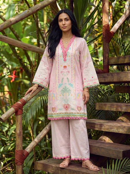 Dhanak 2Pc Printed Lawn Suit SS26DC-2600 PINK