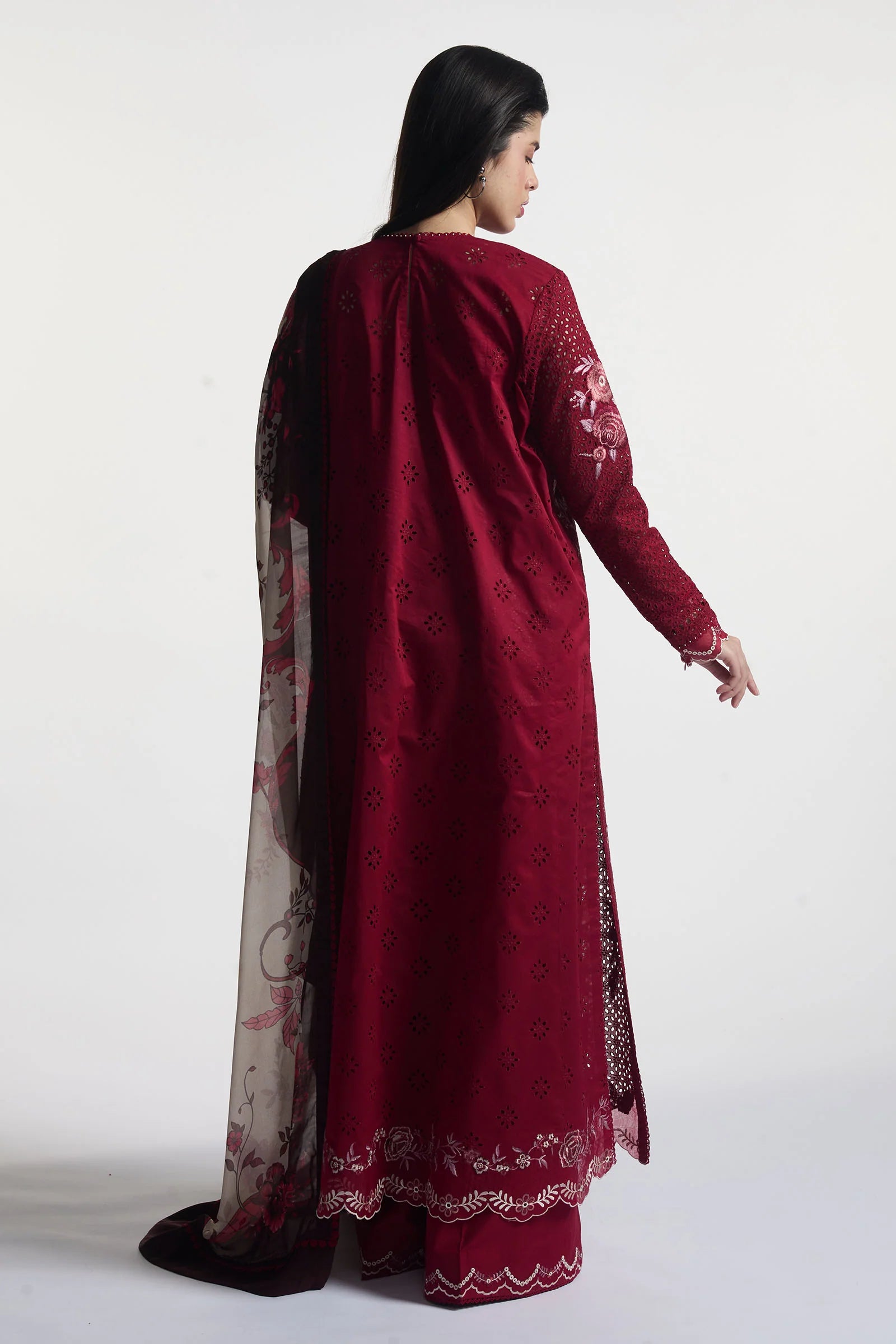 Zara Shahjahan 3Pc Embroidered Lawn Suit Asa-5B gulbuy.com
