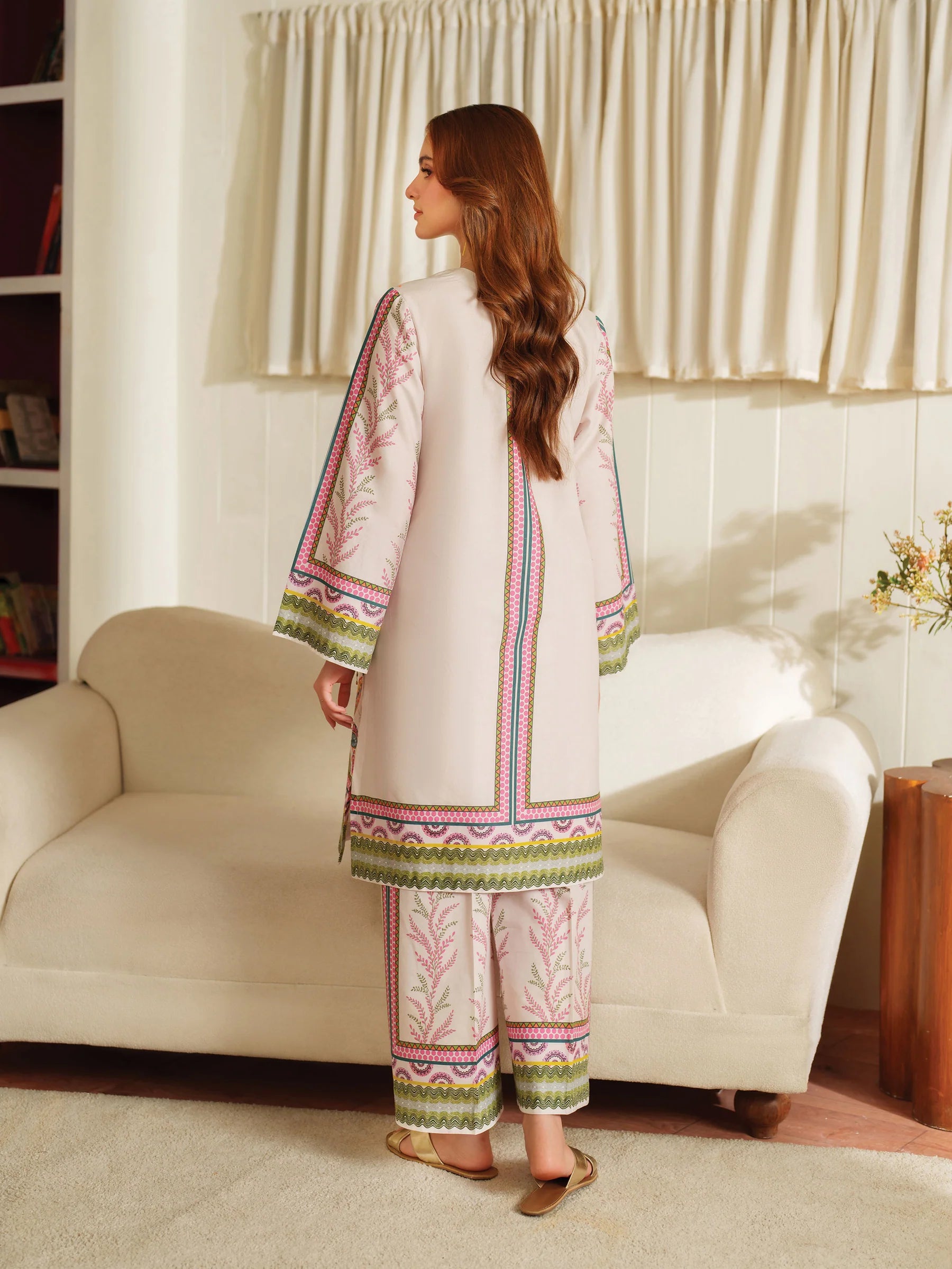 Garnet 2Pc Printed Lawn Suit Ballet gulbuy.com