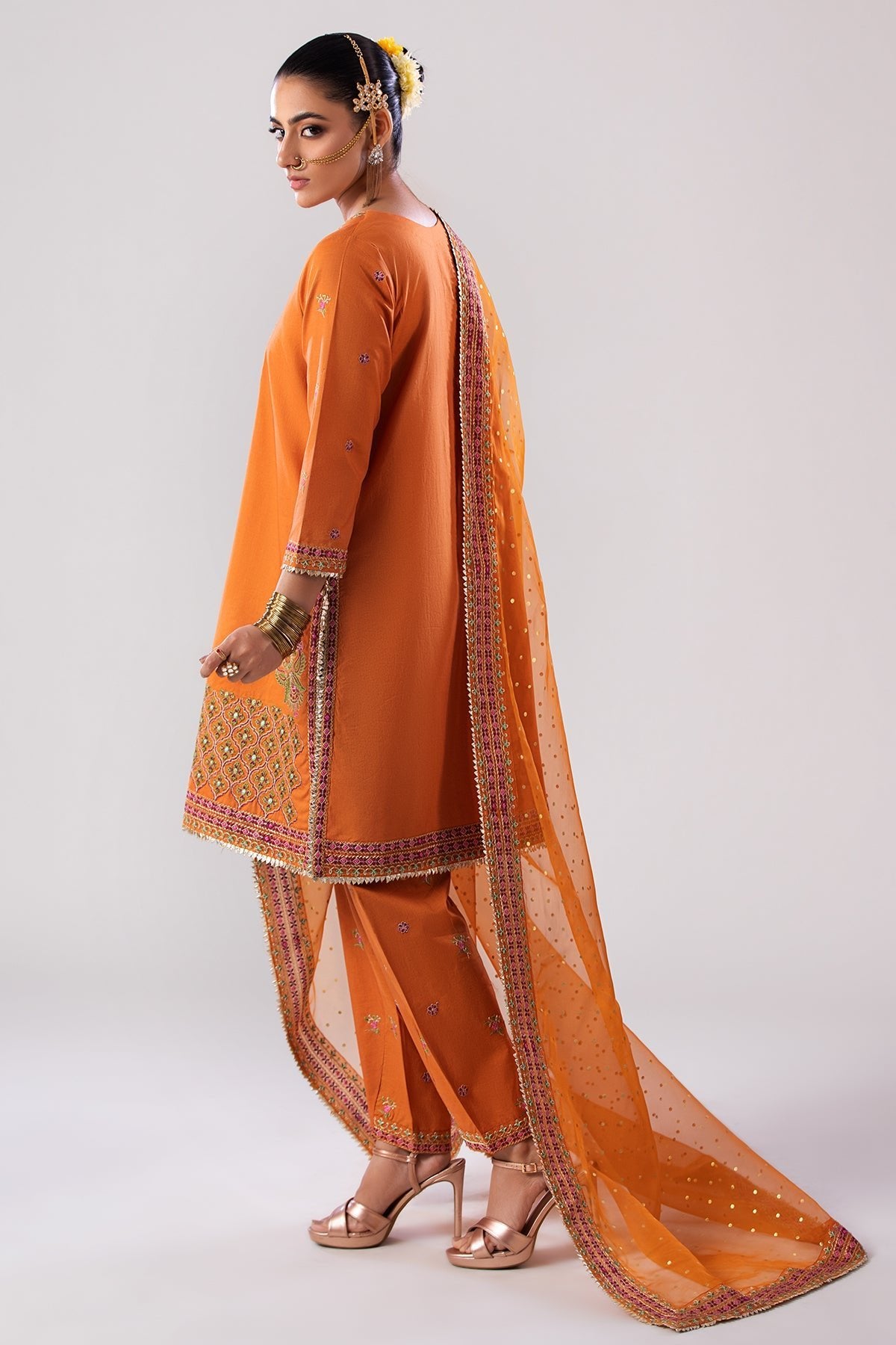 Charizma 3 Piece Embroidered Lawn Suit (CNP-4-046)