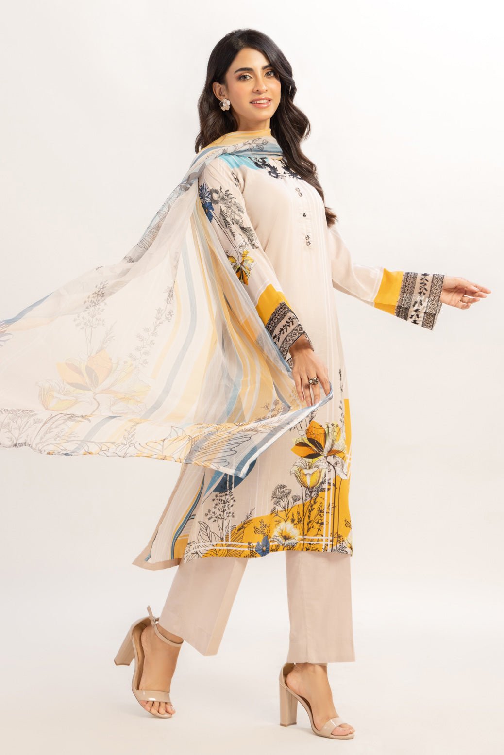 BONANZA SATRANGI 3PC PRINTED CAMBRIC SUIT (BPS2243P07)