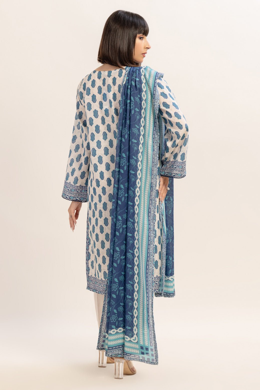 BONANZA SATRANGI 3PC PRINTED CAMBRIC SUIT (BPS6243P27) gulbuy.com