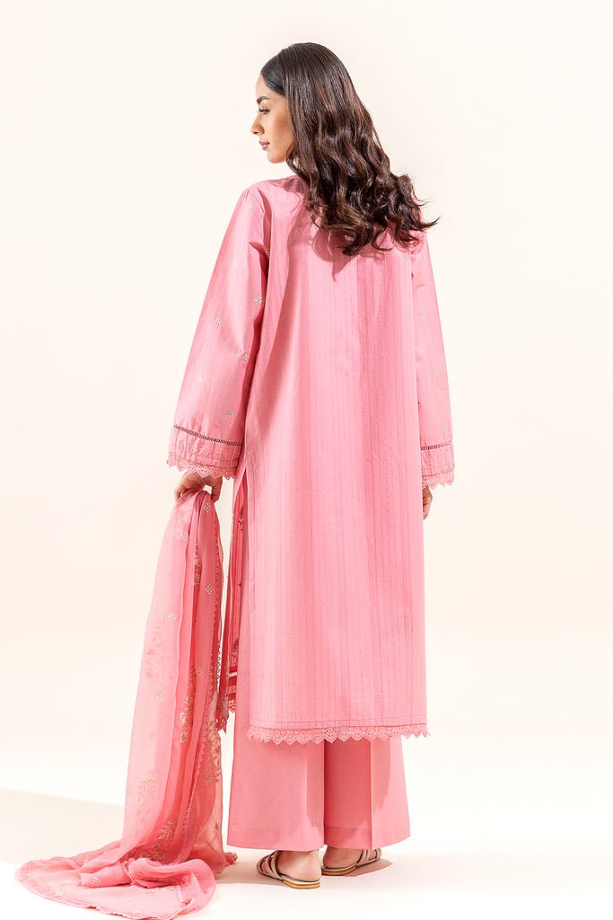 Beechtree 3Pc Embroidered Lawn Suit (BT12401UN004087-PINK) gulbuy.com
