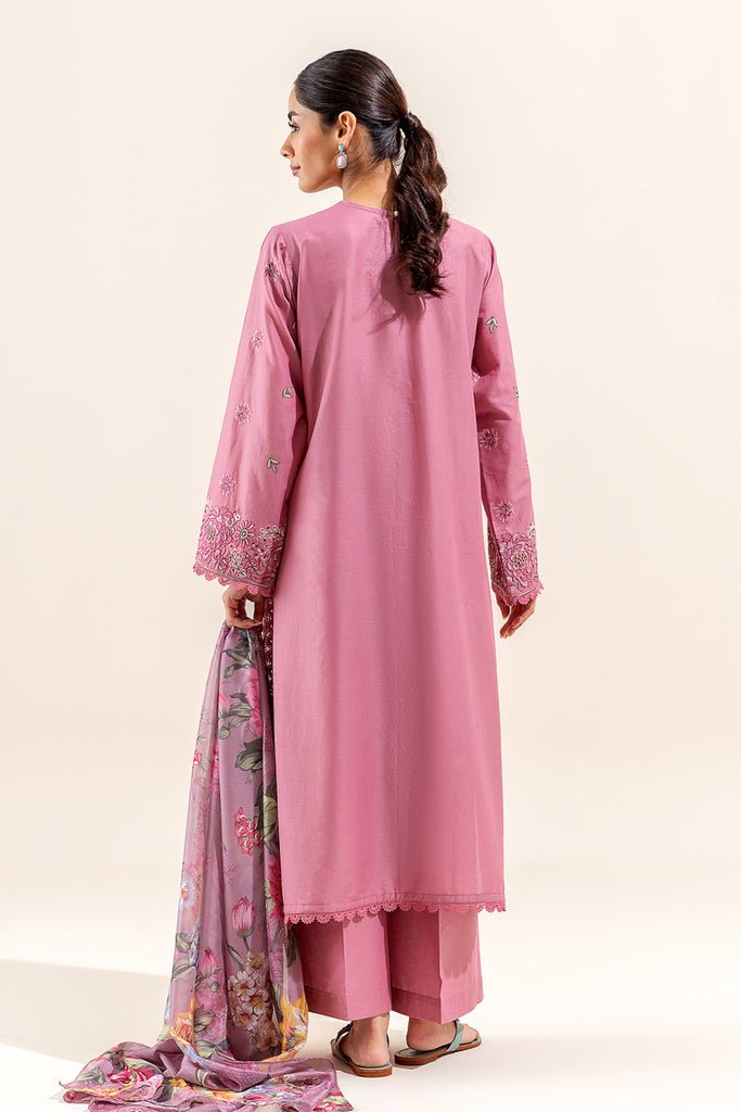 Beechtree 3Pc Embroidered Lawn Suit (BT12402UN004116-TEA-PINK)
