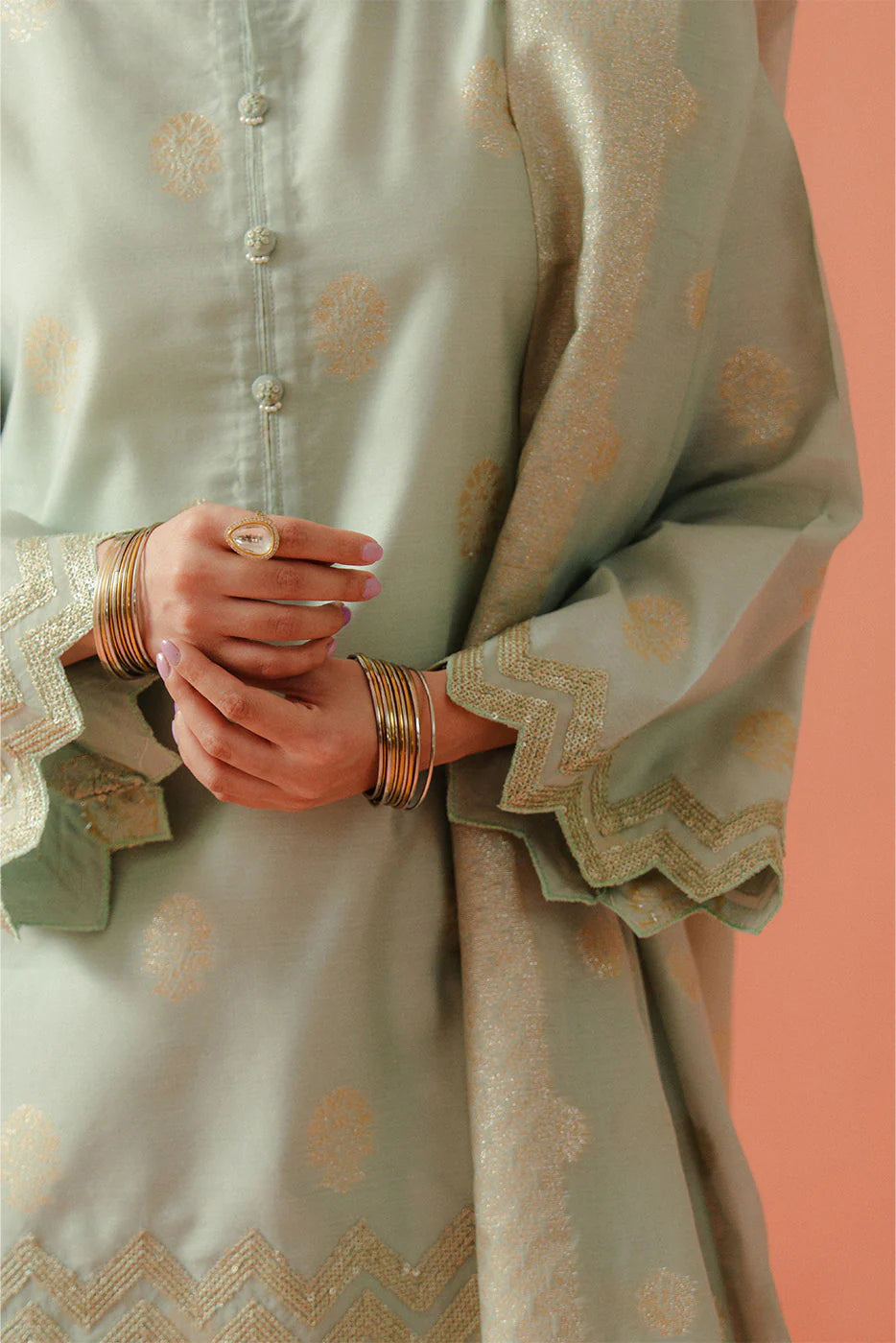 Beechtree 3Pc Embroidered Jacquard Suit BT12502UN006320 gulbuy.com