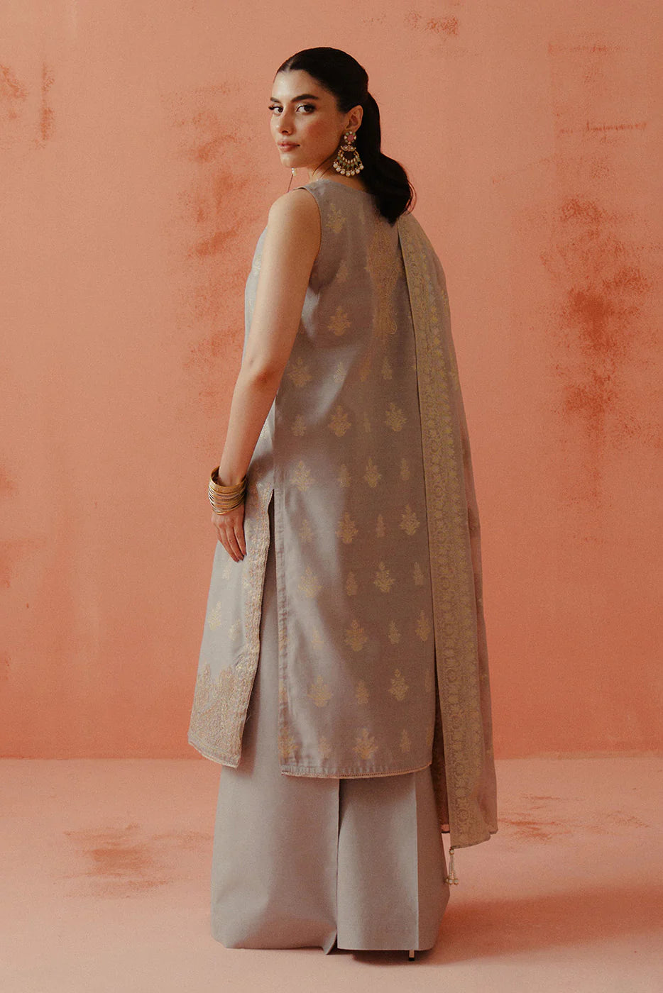 Beechtree 3Pc Embroidered Jacquard Suit BT12502UN006321 gulbuy.com