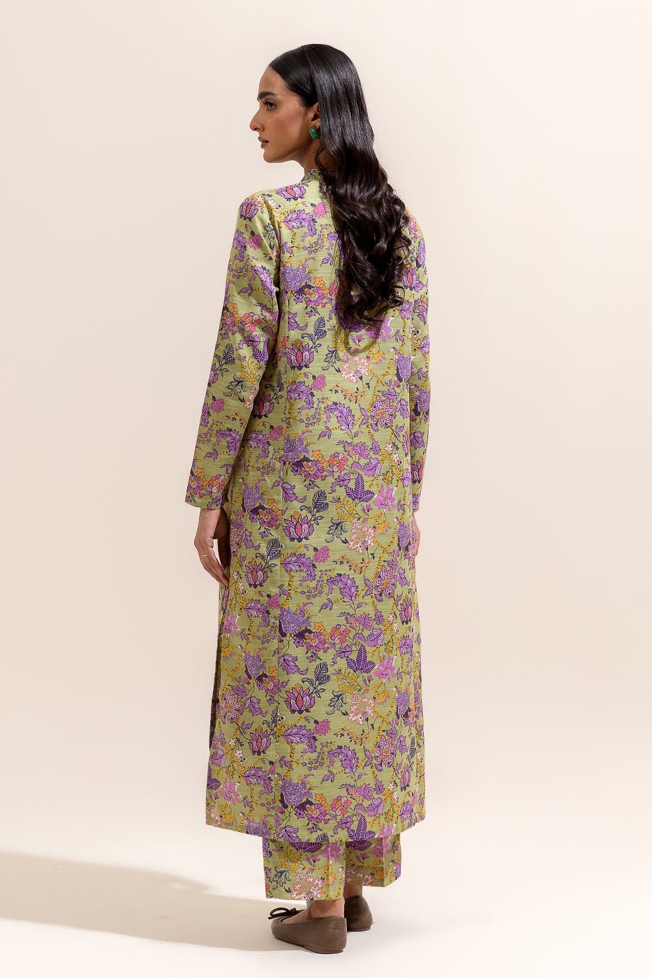 Beechtree 2Pc Printed Khaddar Suit LAVENDER BLOOM-BT22401UN004009 gulbuy.com