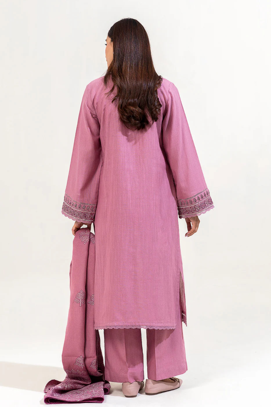 BEECHTREE 3PC EMBROIDERED KHADDAR SUIT-DUSKY PURPLE-BT22401UN004081 gulbuy.com
