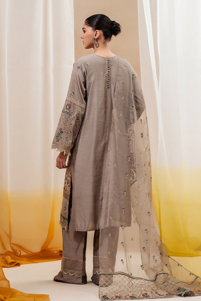 Beechtree 3Pc Embroidered Lawn Suit (BT2S23U19-GREY) gulbuy.com