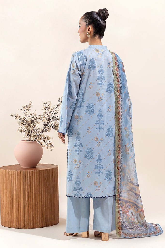 Beechtree 3Pc Embroidered Lawn Suit (BT4S23U20-SKY-BLUE) gulbuy.com
