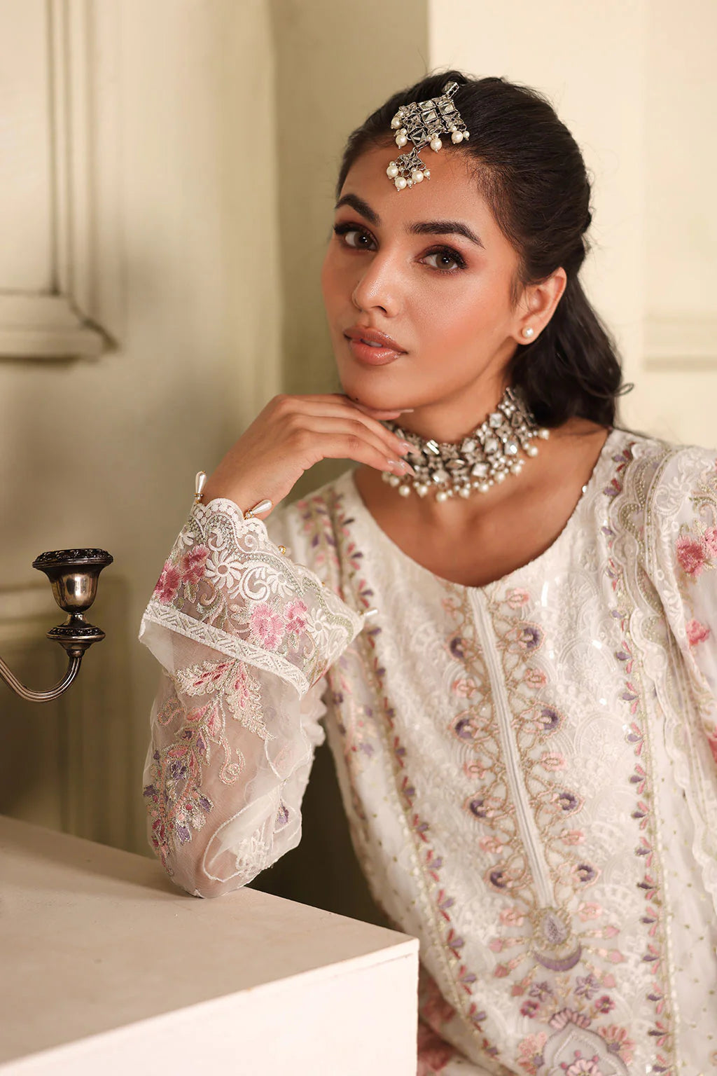 Ramsha 3Pc Embroidered Chiffon Suit F-2706 gulbuy.com