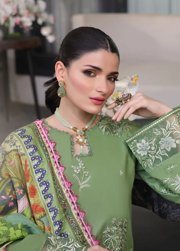 Sahane 3PC Embroidered Lawn Suit CT-11004 Sage - Sera gulbuy.com