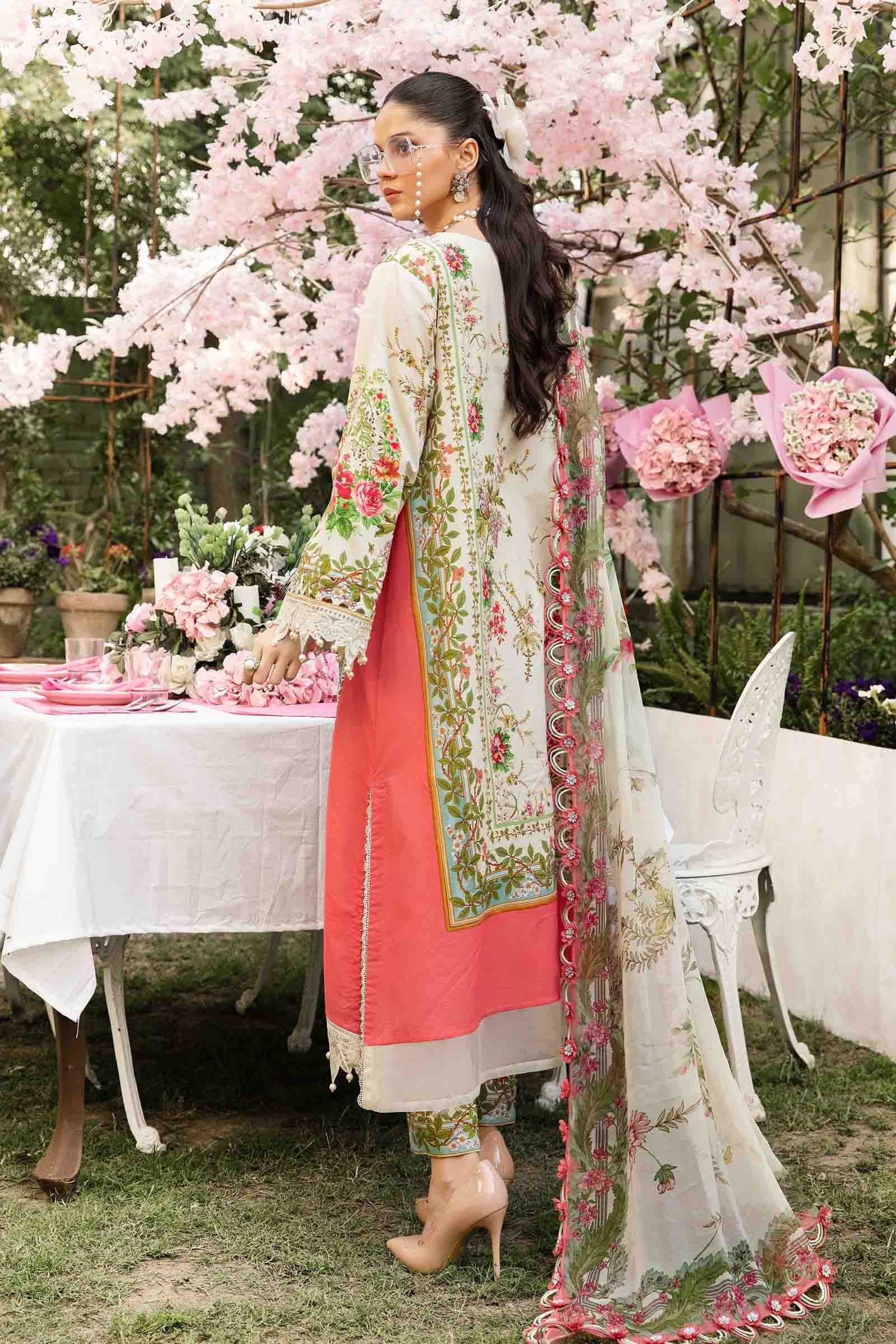 Maria B 3Pc Embroidered Law Suit MPT-2605-A gulbuy.com