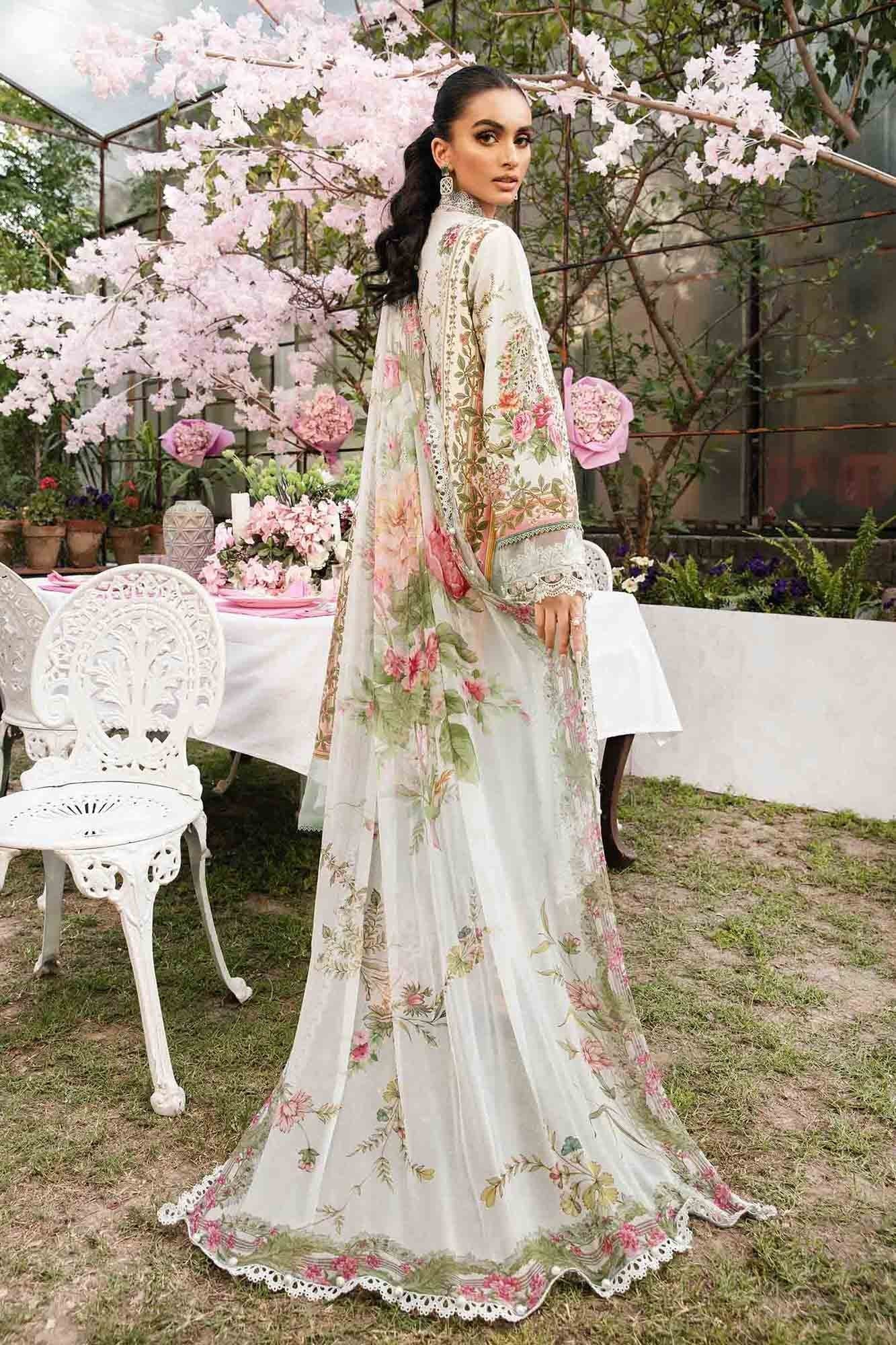 Maria B 3Pc Embroidered Law Suit MPT-2605-B gulbuy.com