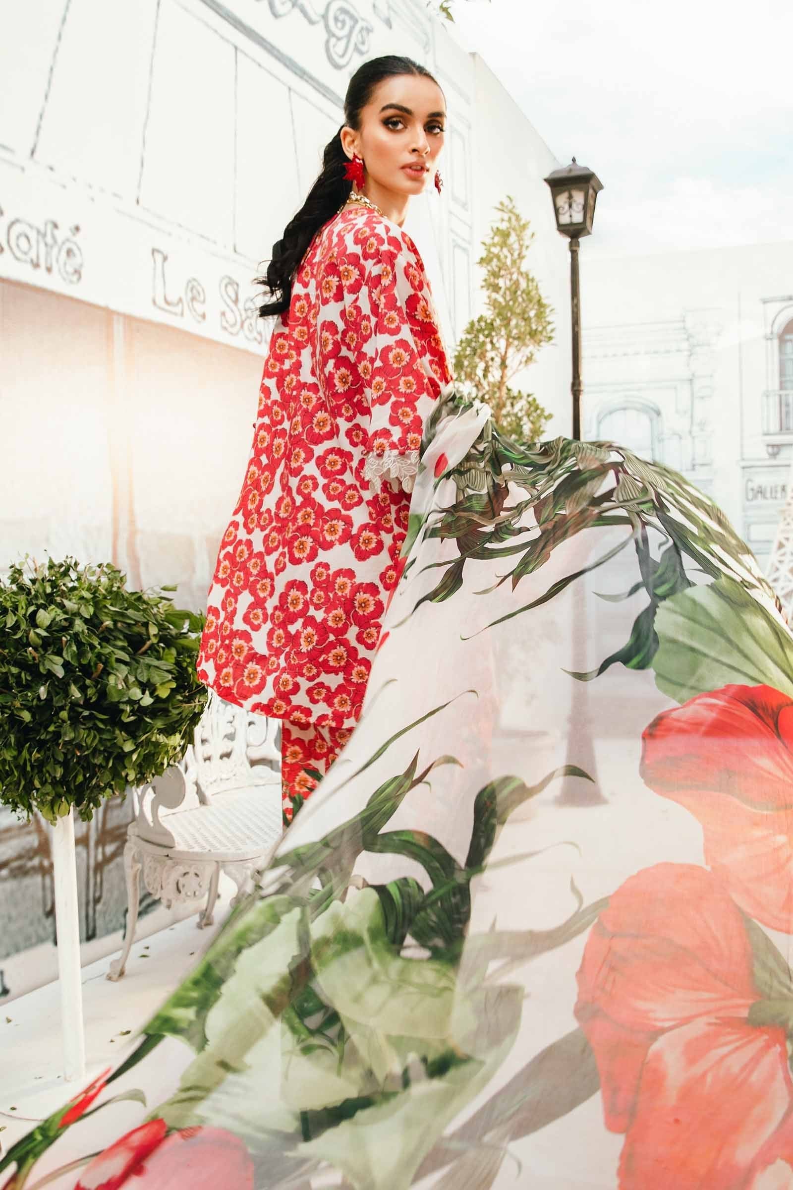 Maria B 3Pc Embroidered Law Suit MPT-2606-B gulbuy.com