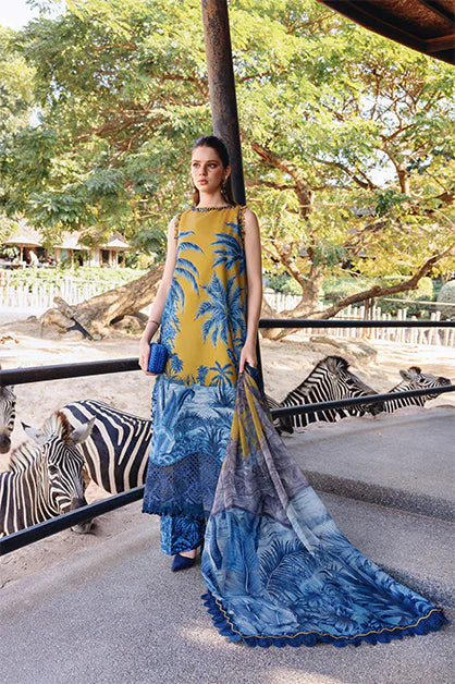 Maria B 3Pc Embroidered Lawn Suit MPT-2911-A