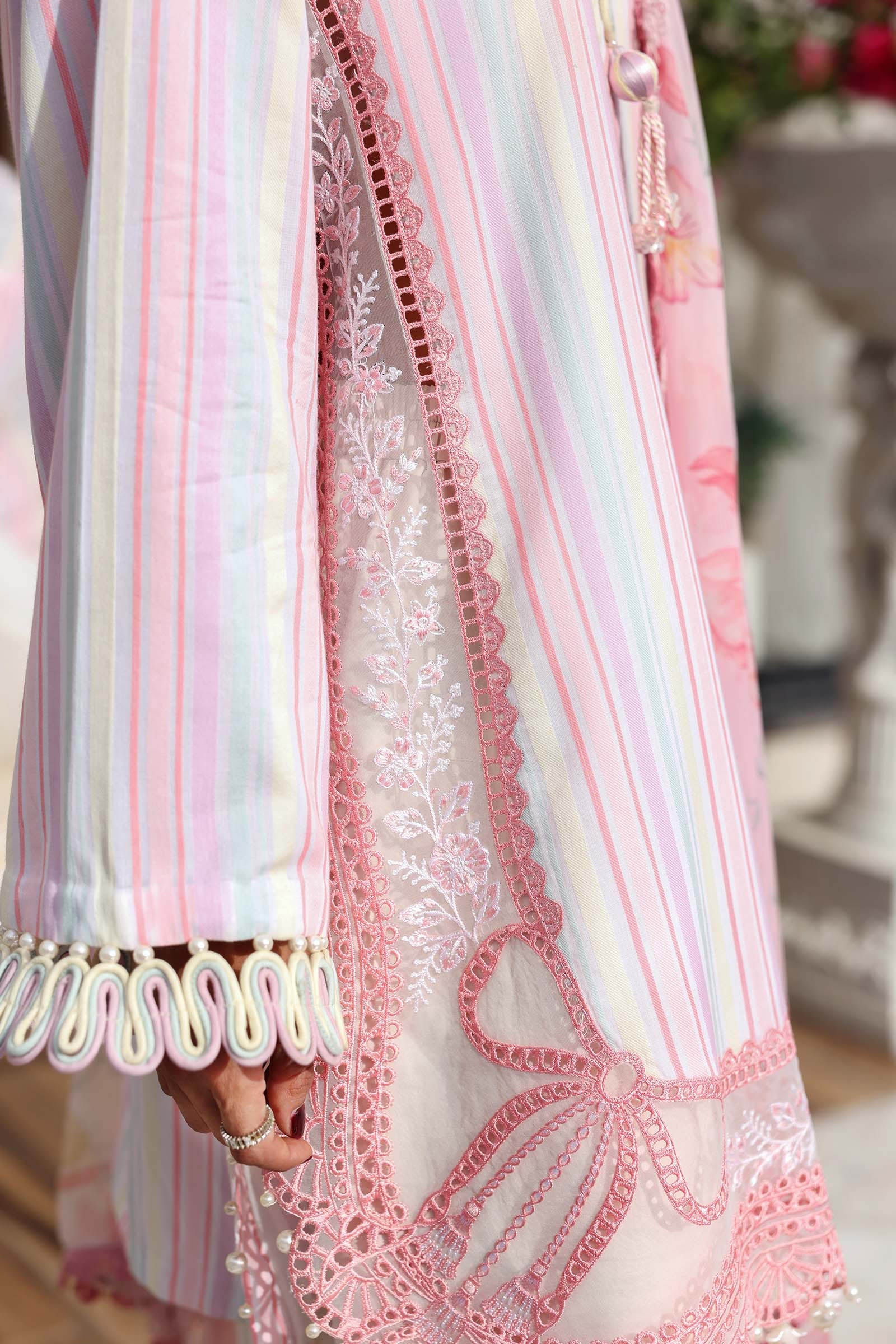 Maria B 3Pc Embroidered Jacquard Suit MPT-3002-A