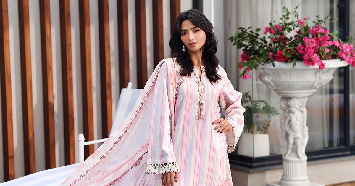 Maria B 3Pc Embroidered Jacquard Suit MPT-3002-A