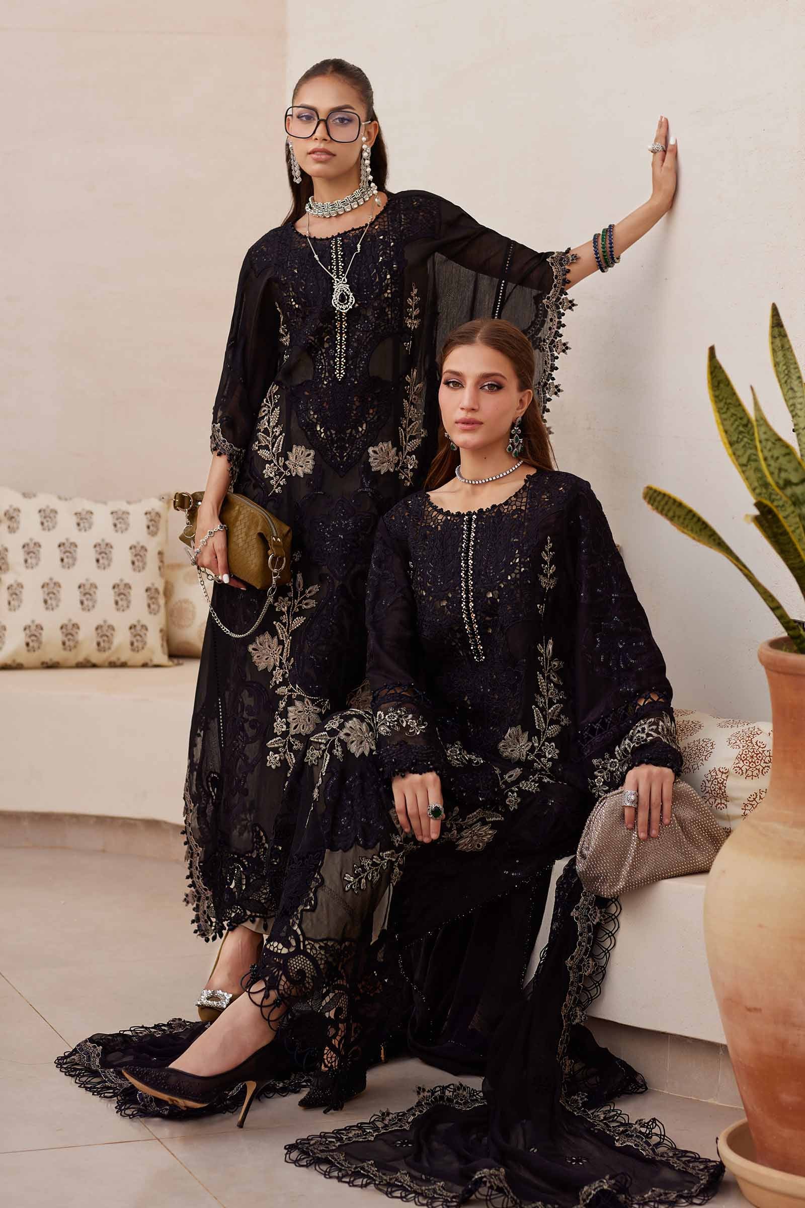 Maria B Embroidered Lawn Suit EID LAWN-25-03 (Stitched)