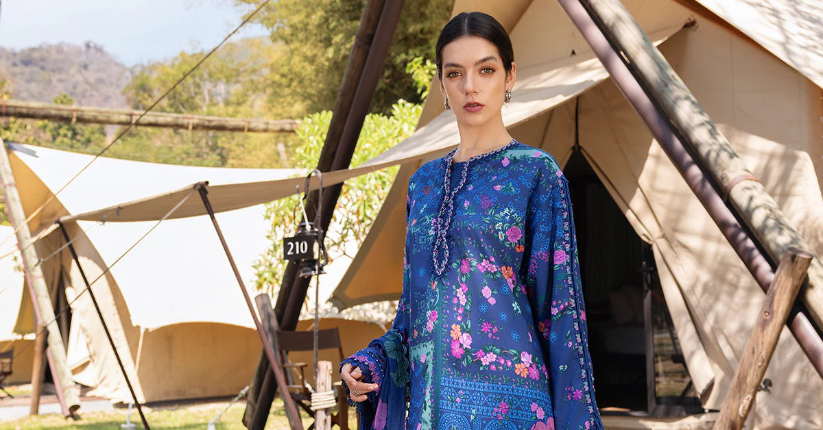 Maria B 3Pc Embroidered Lawn Suit MPT-2904-B