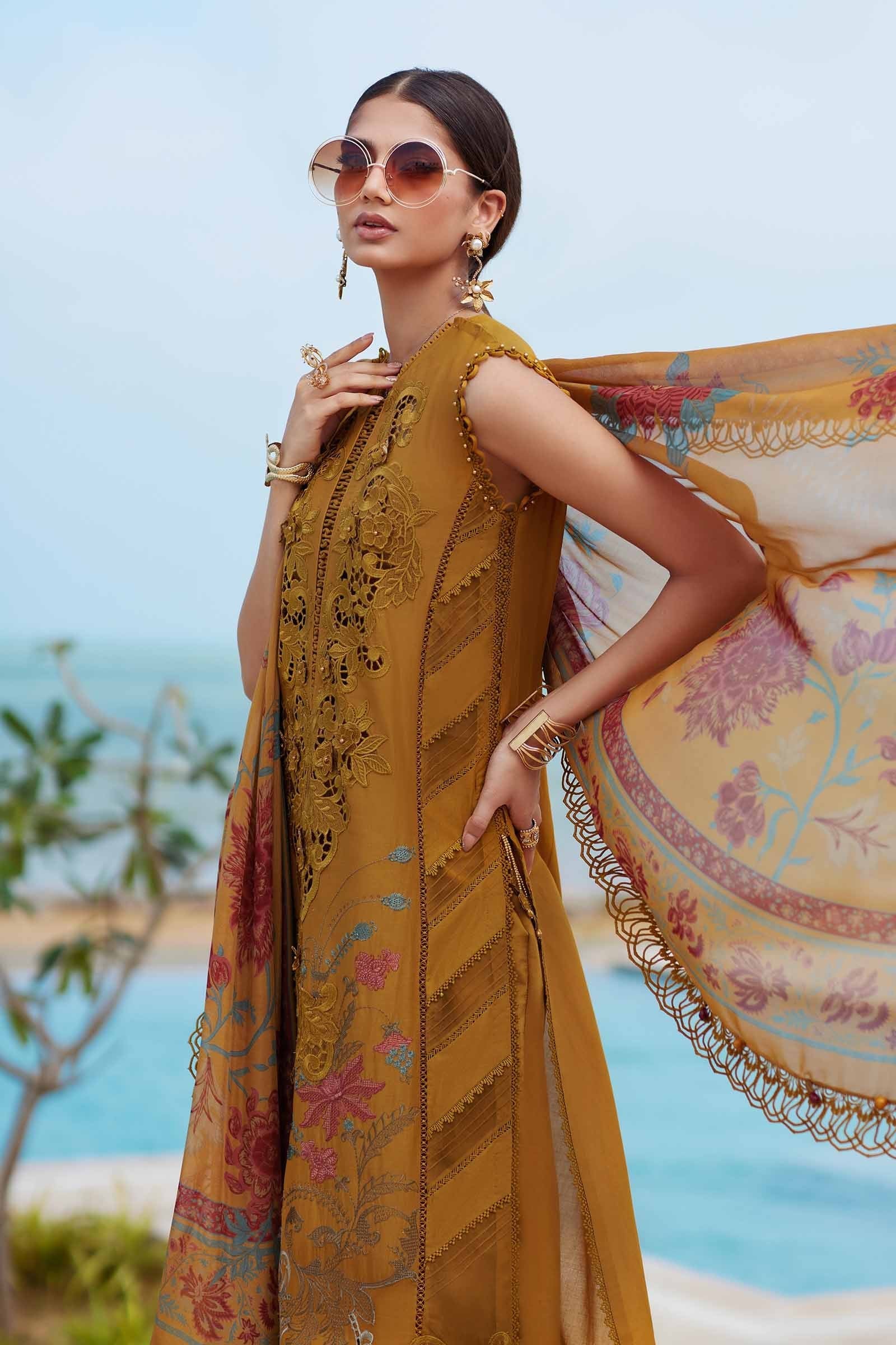Maria B 3Pc Embroidered Lawn Suit EID LAWN-25-06 gulbuy.com