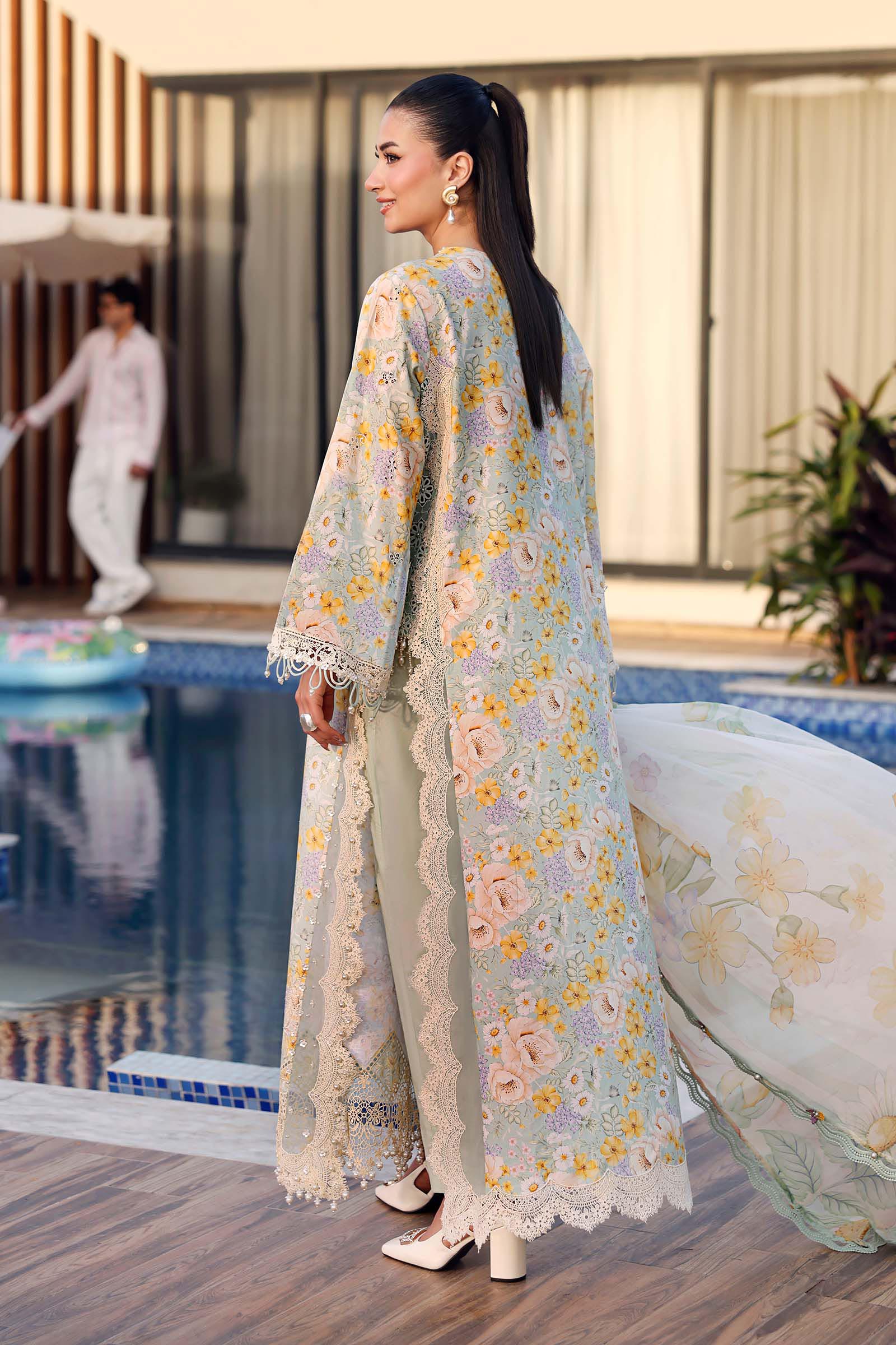 Maria B 3Pc Embroidered Lawn Suit MPT-3007-A