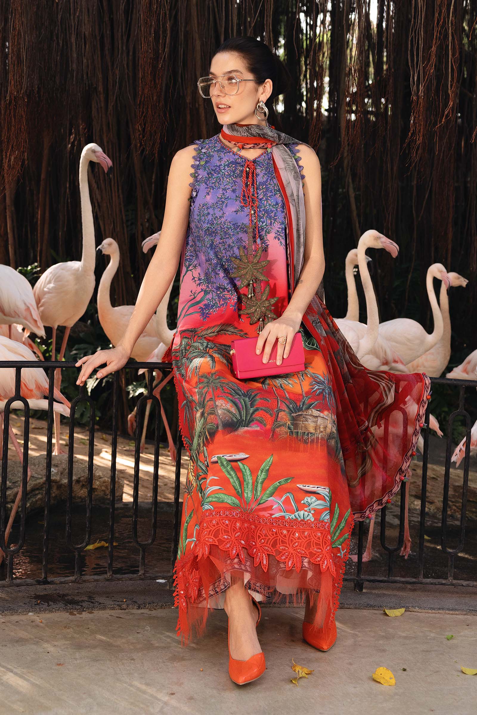 Maria B 3Pc Embroidered Lawn Suit MPT-2907-B