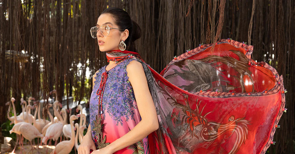 Maria B 3Pc Embroidered Lawn Suit MPT-2907-B