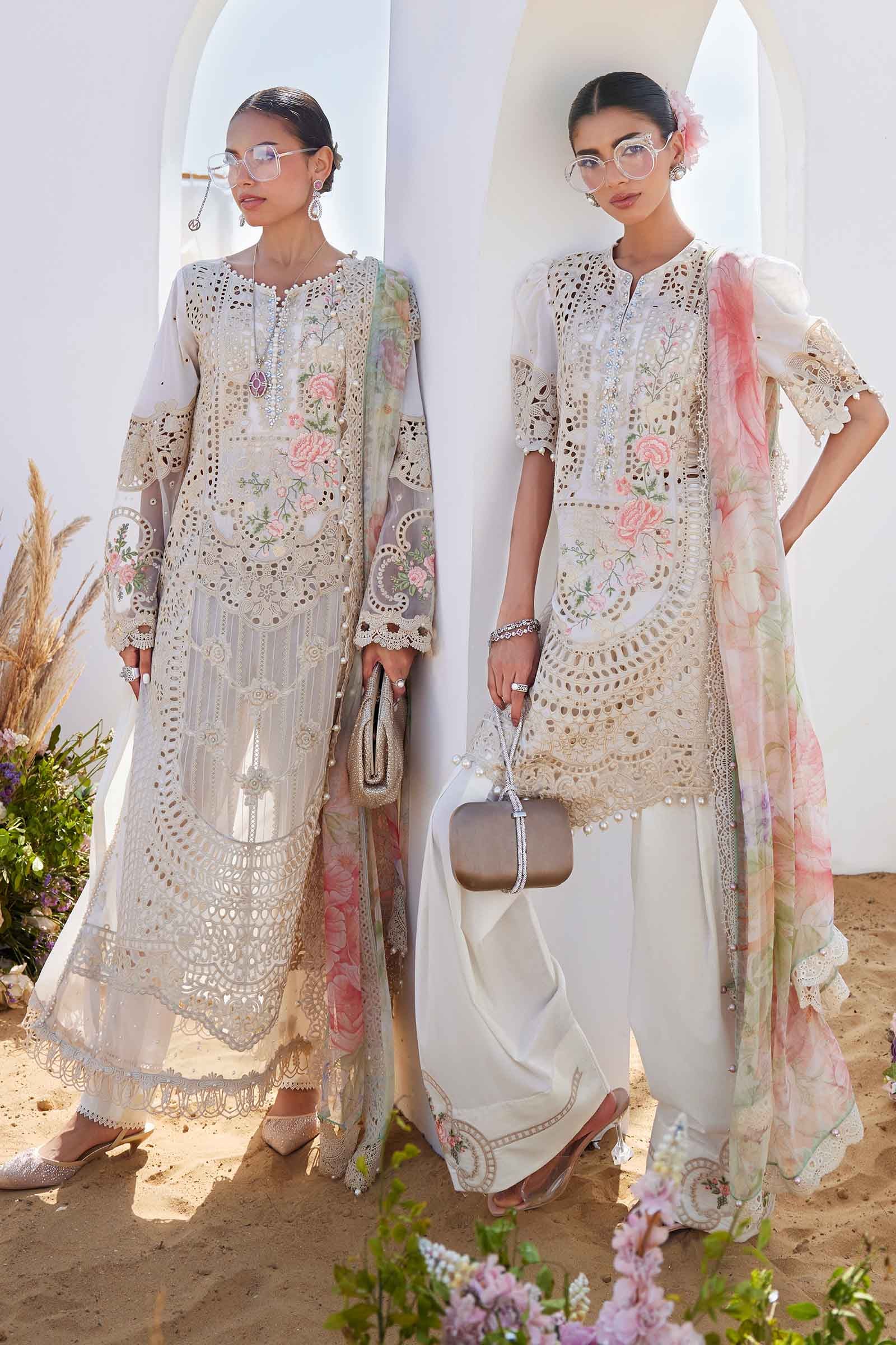 Maria B Embroidered Lawn Suit EID LAWN-25-07 (Stitched)