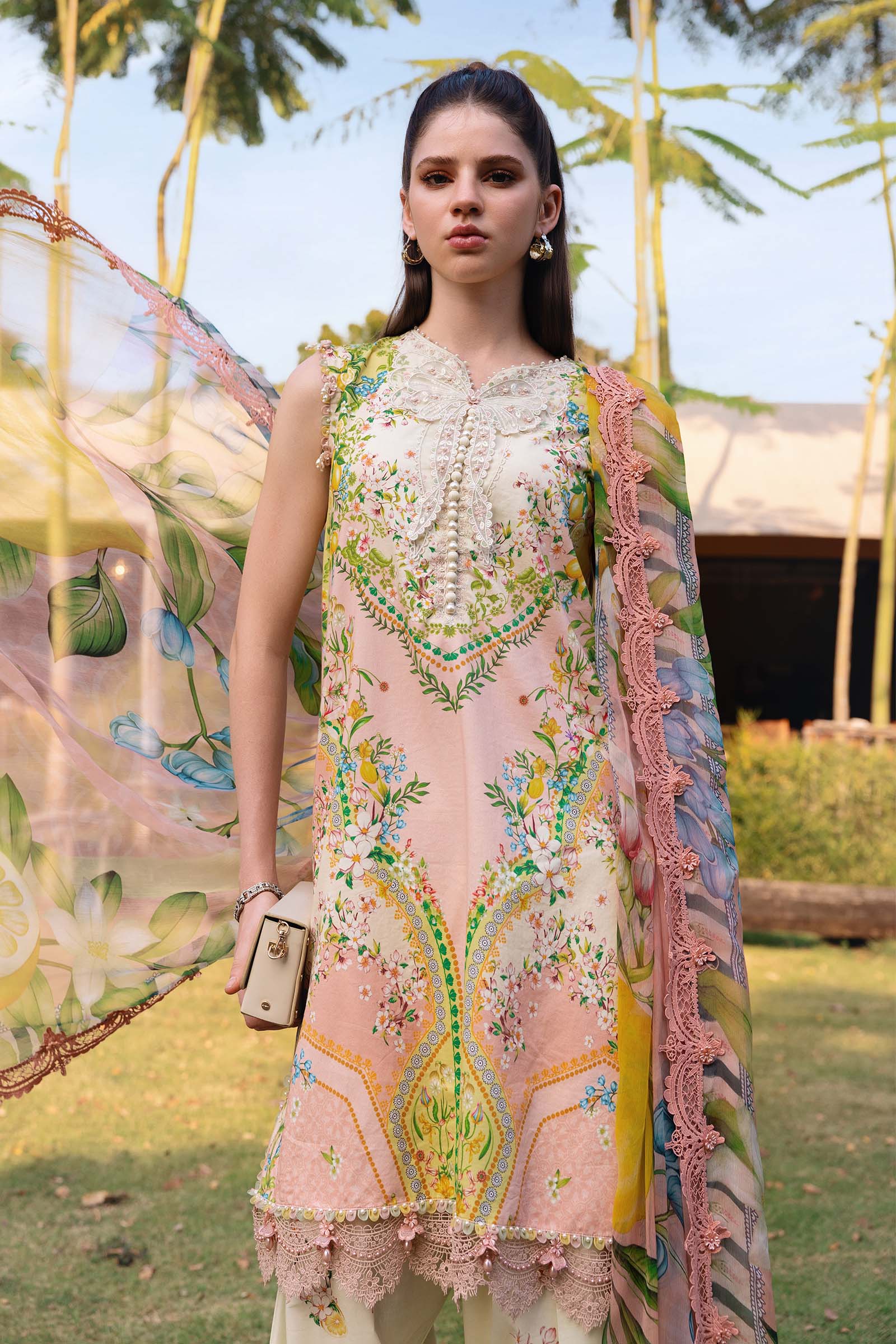 Maria B 3Pc Embroidered Lawn Suit MPT-2908-A