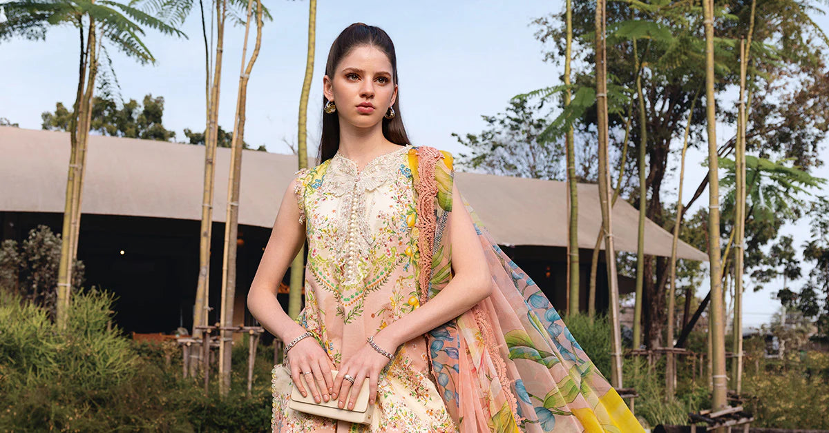Maria B 3Pc Embroidered Lawn Suit MPT-2908-A