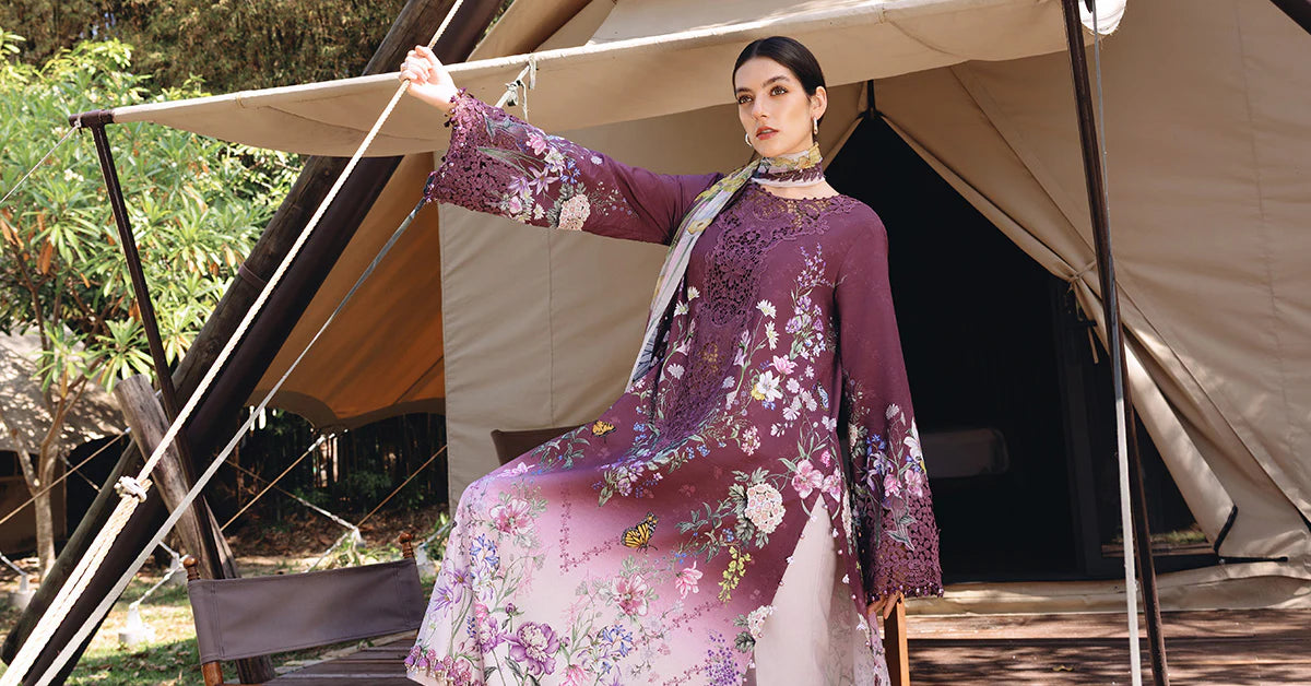 Maria B 3Pc Embroidered Lawn Suit MPT-2909-B