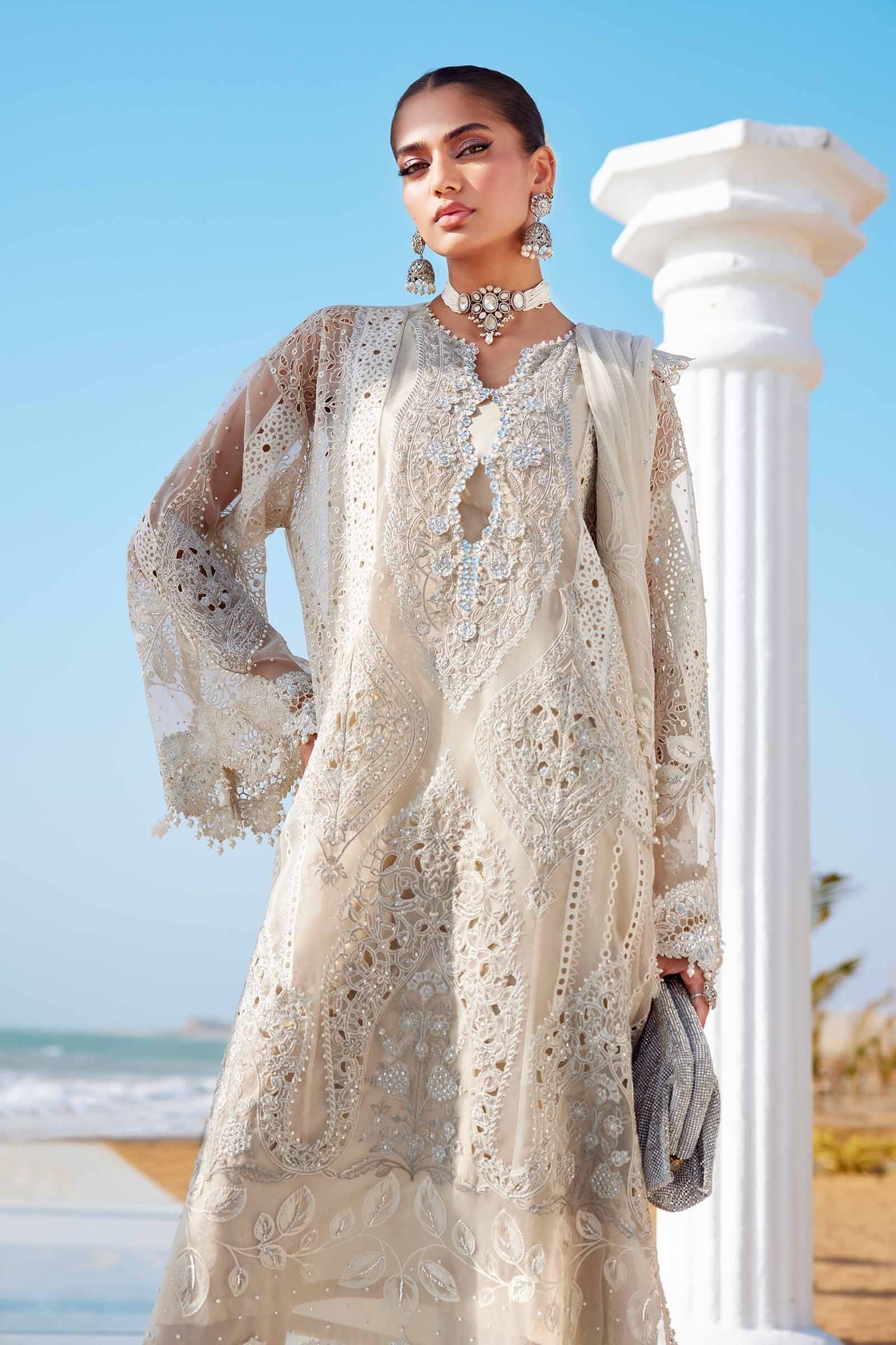 Maria B 3Pc Embroidered Lawn Suit EID LAWN-25-09 gulbuy.com