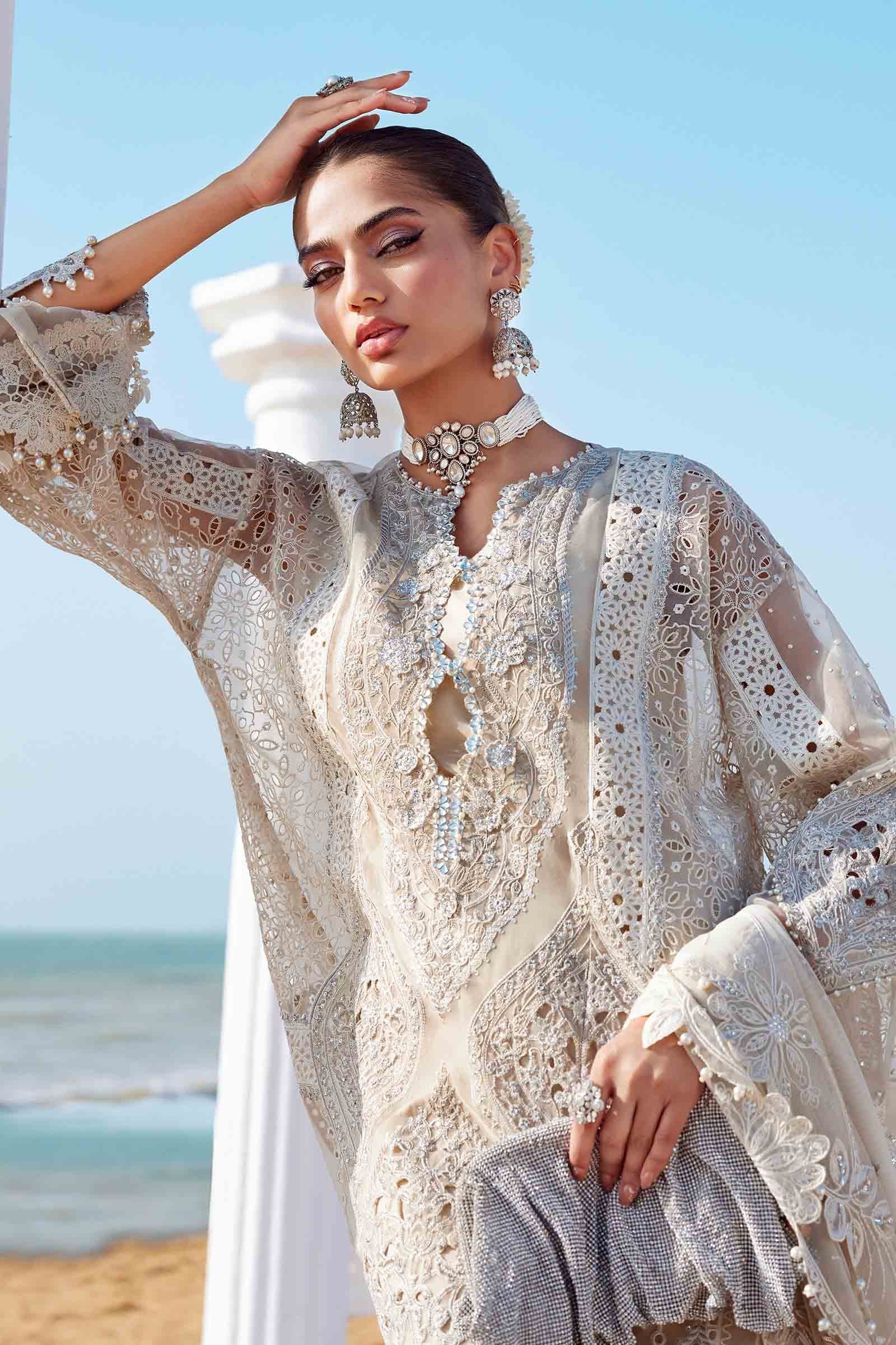 Maria B 3Pc Embroidered Lawn Suit EID LAWN-25-09 gulbuy.com