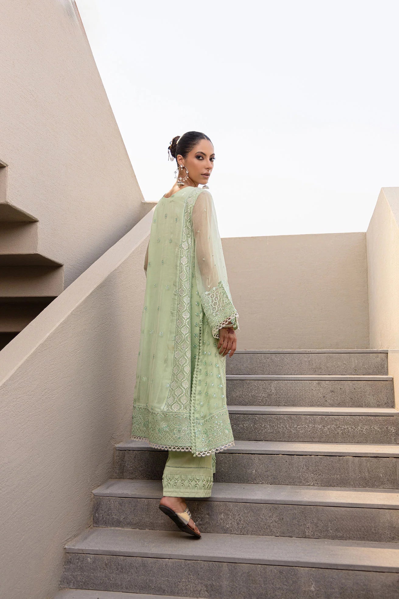 Dhanak 2Pc Embroidery Chiffon?Suit FW24DA-2654 LIGHT gulbuy.com