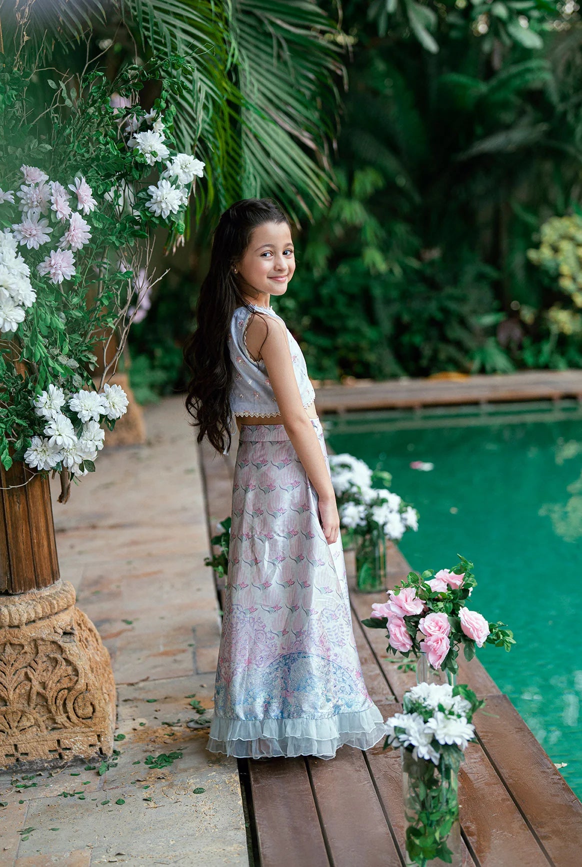 Dhanak 2Pc Embroidered Silk Kids Suit SS25DK-0205 gulbuy.com