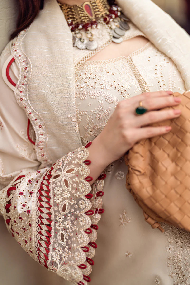 Qalamkar 3Pc Embroidered Lawn Suit FK-16 ANAYA gulbuy.com