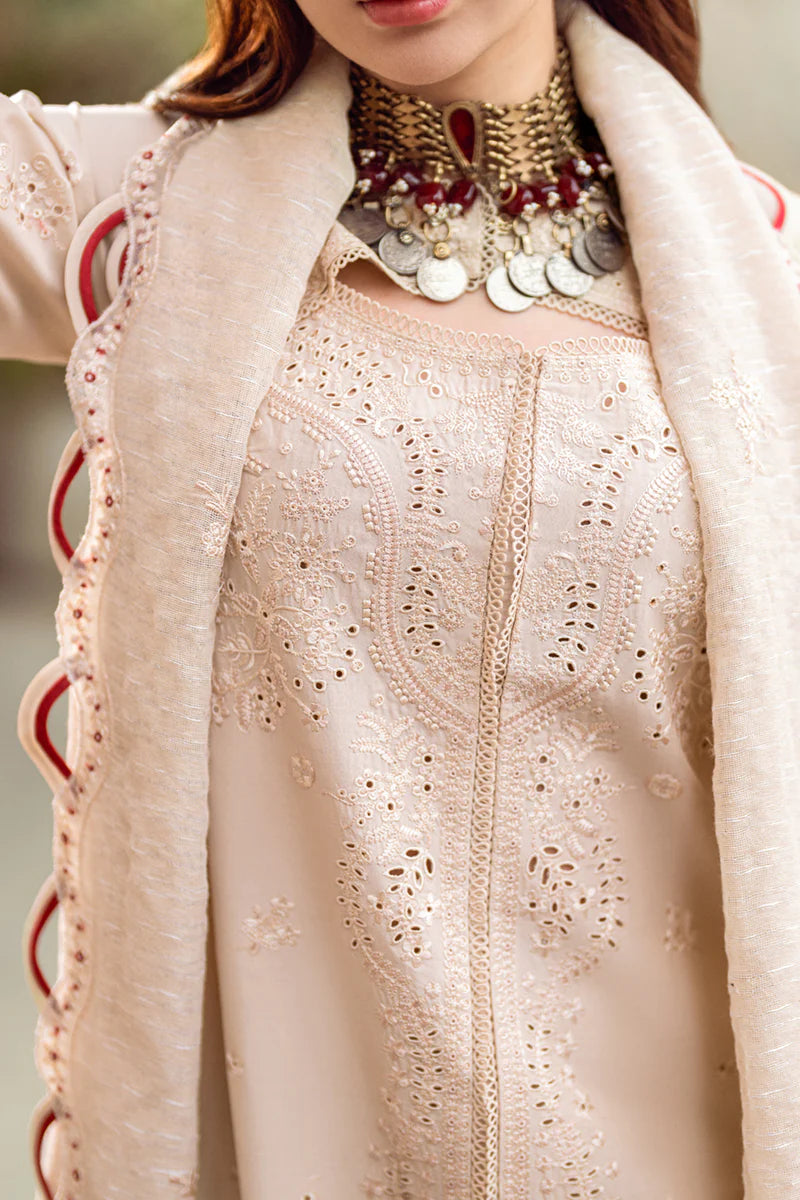 Qalamkar 3Pc Embroidered Lawn Suit FK-16 ANAYA gulbuy.com