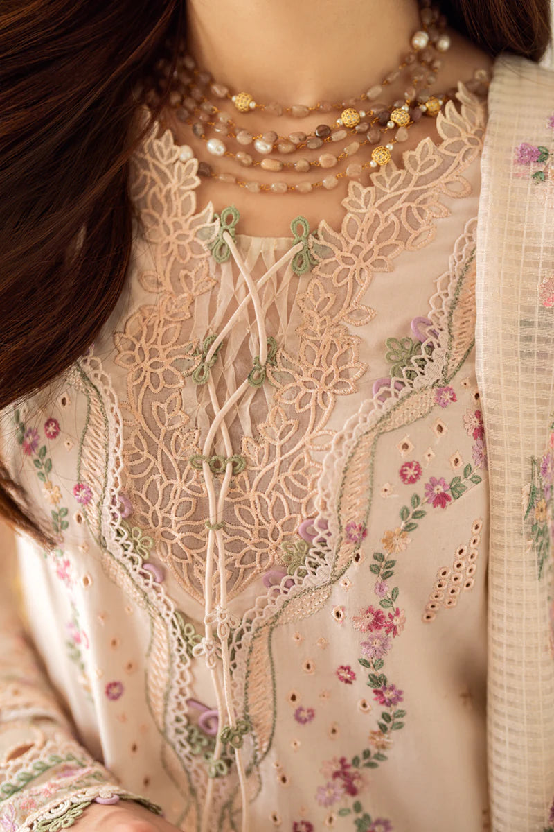 Qalamkar 3Pc Embroidered Lawn Suit FK-12 LILY gulbuy.com