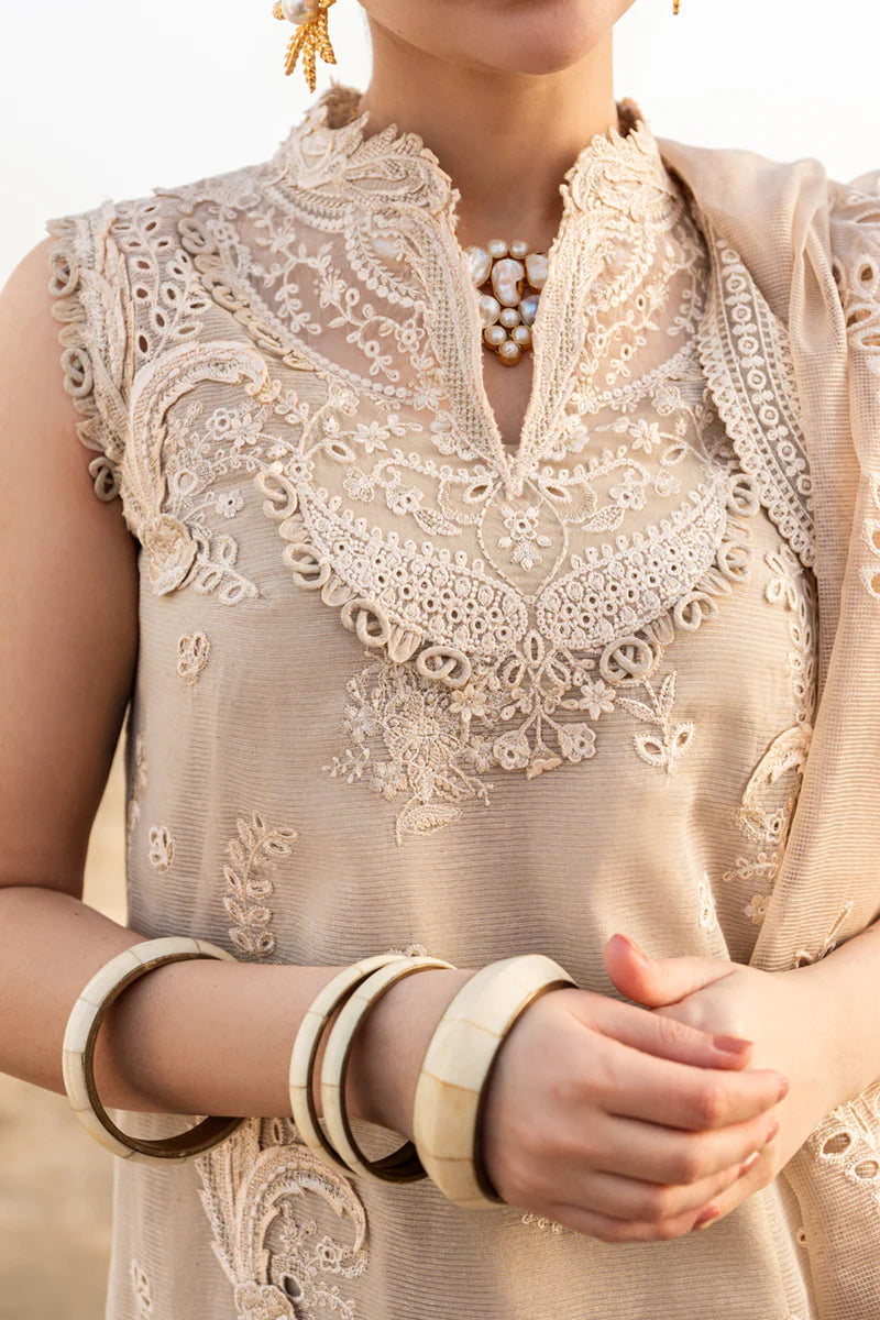 Qalamkar 3Pc Embroidered Lawn Suit FK-01 SOPHIA gulbuy.com