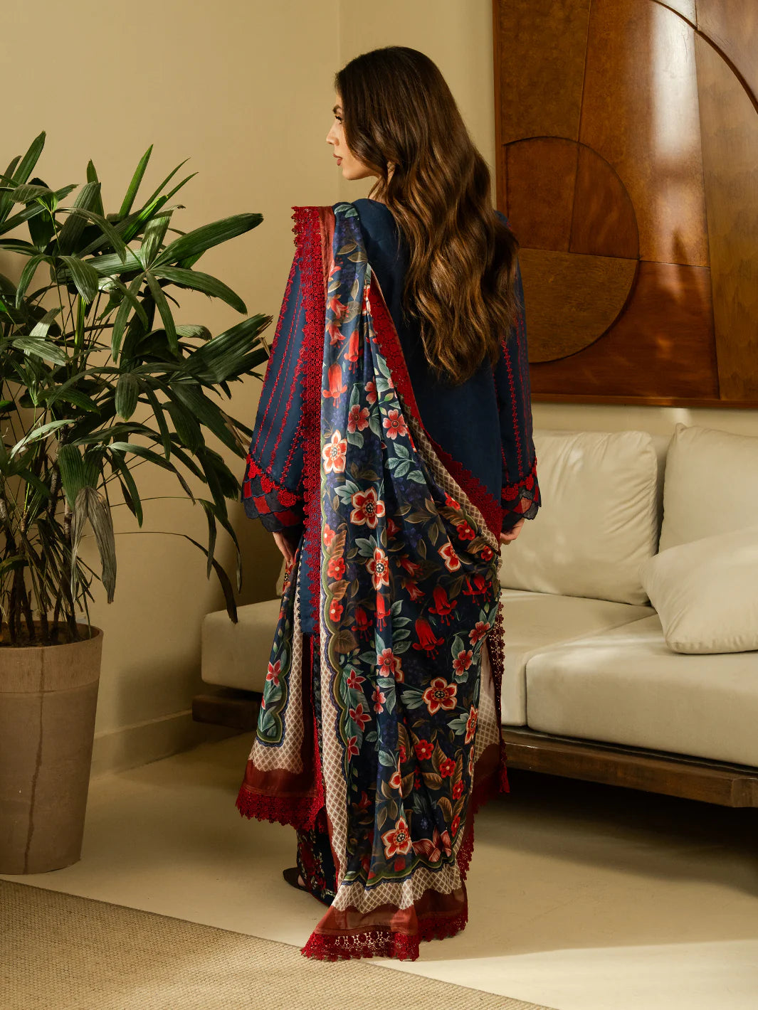 Faiza Faisal 3Pc Embroidered Lawn Suit AINA gulbuy.com