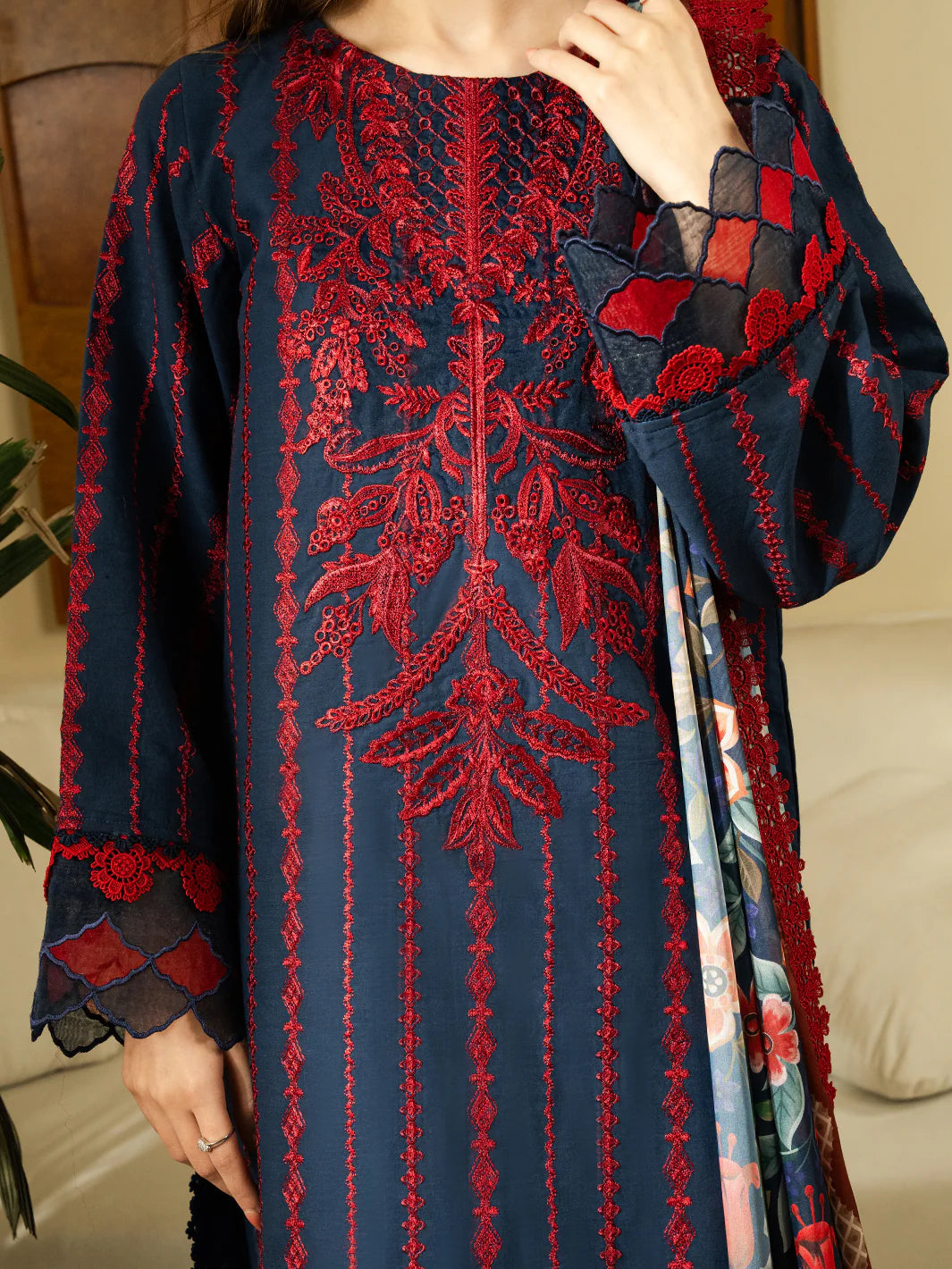 Faiza Faisal 3Pc Embroidered Lawn Suit AINA gulbuy.com