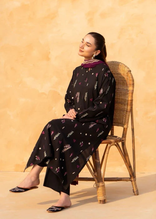 Chaudhary Arts 3Pc Embroidered Cotton Suit RNA6519 gulbuy.com