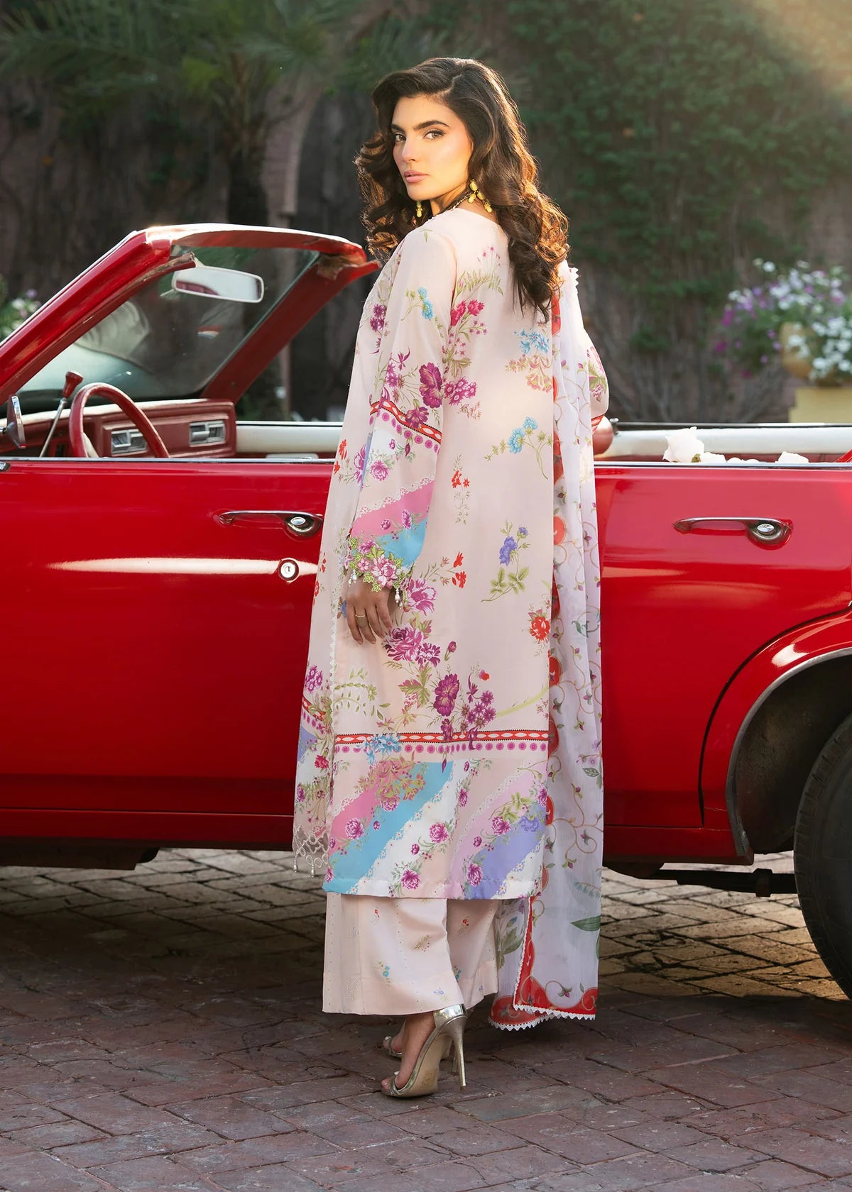 Sardinia 3PC Printed Lawn Suit CITRUS FIZZ gulbuy.com