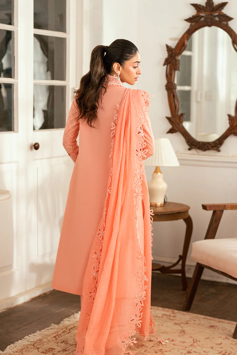 Qalamkar 3Pc Embroidered Lawn Suit SB-12 Jafa gulbuy.com
