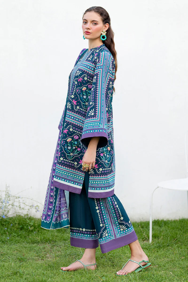 Jazmin 3Pc Printed Lawn Suit USE-9235 gulbuy.com