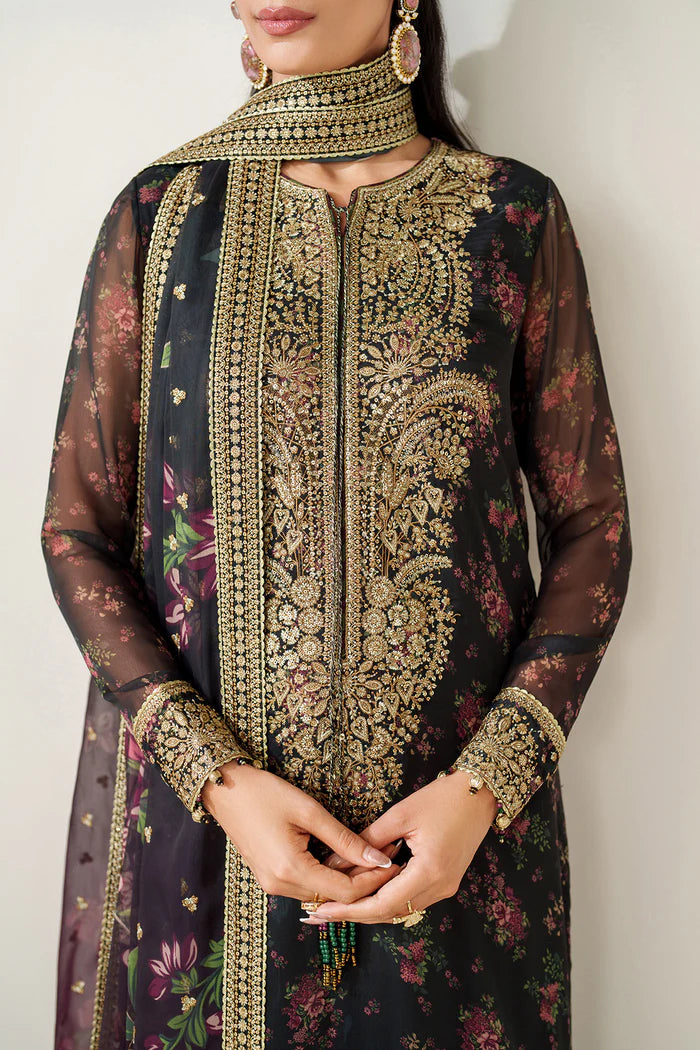 Jazmin 3Pc Embroidered Chiffon Suit UC-3083 gulbuy.com