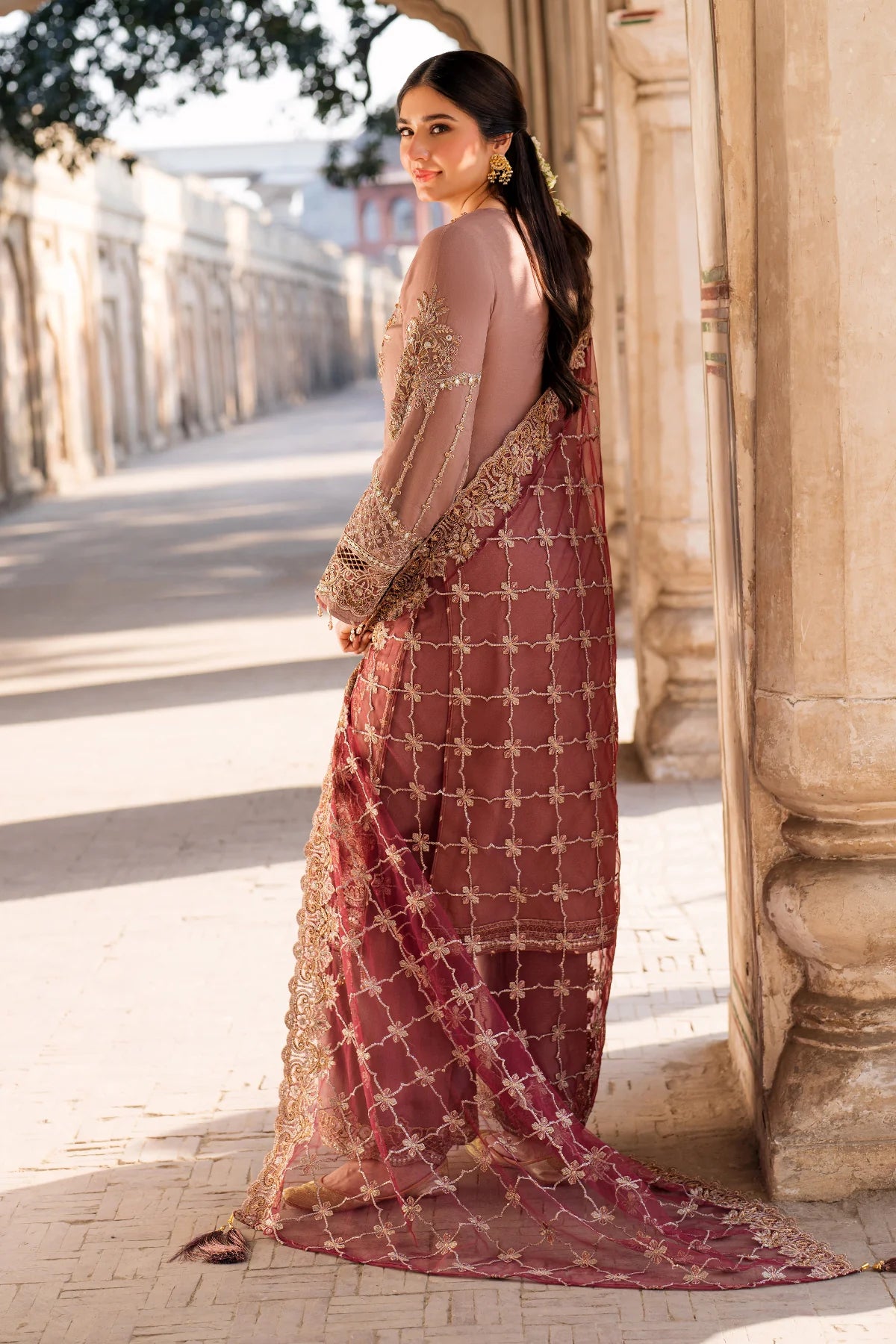 Imrozia 3Pc Embroidered Organza Suit I-220 ZOHRA gulbuy.com