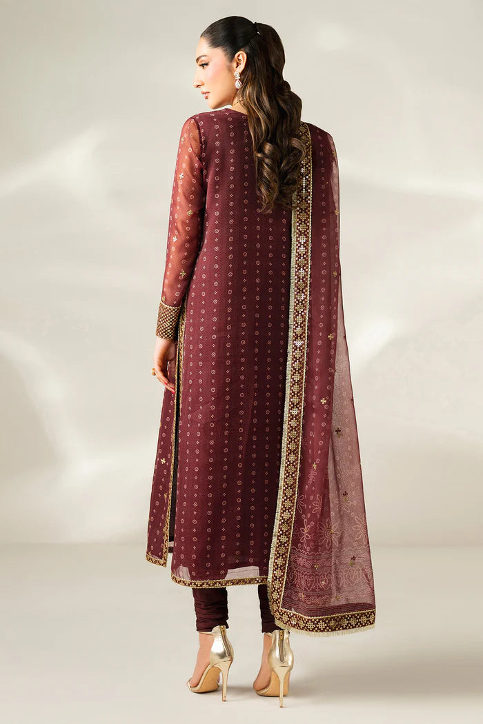 Jazmin 3Pc Embroidered Chiffon Suit UC-3085 gulbuy.com